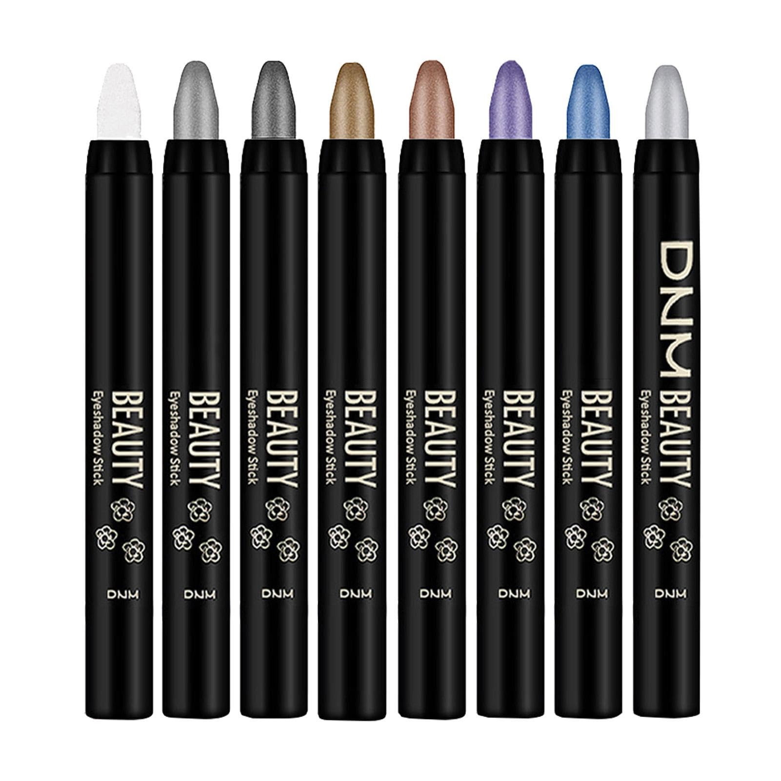 Idezek barras de sombra de ojos, lápiz de sombra de ojos | 8 lápices de colores resistentes al agua para sombra de ojos,Sombra de ojos en barra de larga duración, resistente a las manchas, crema