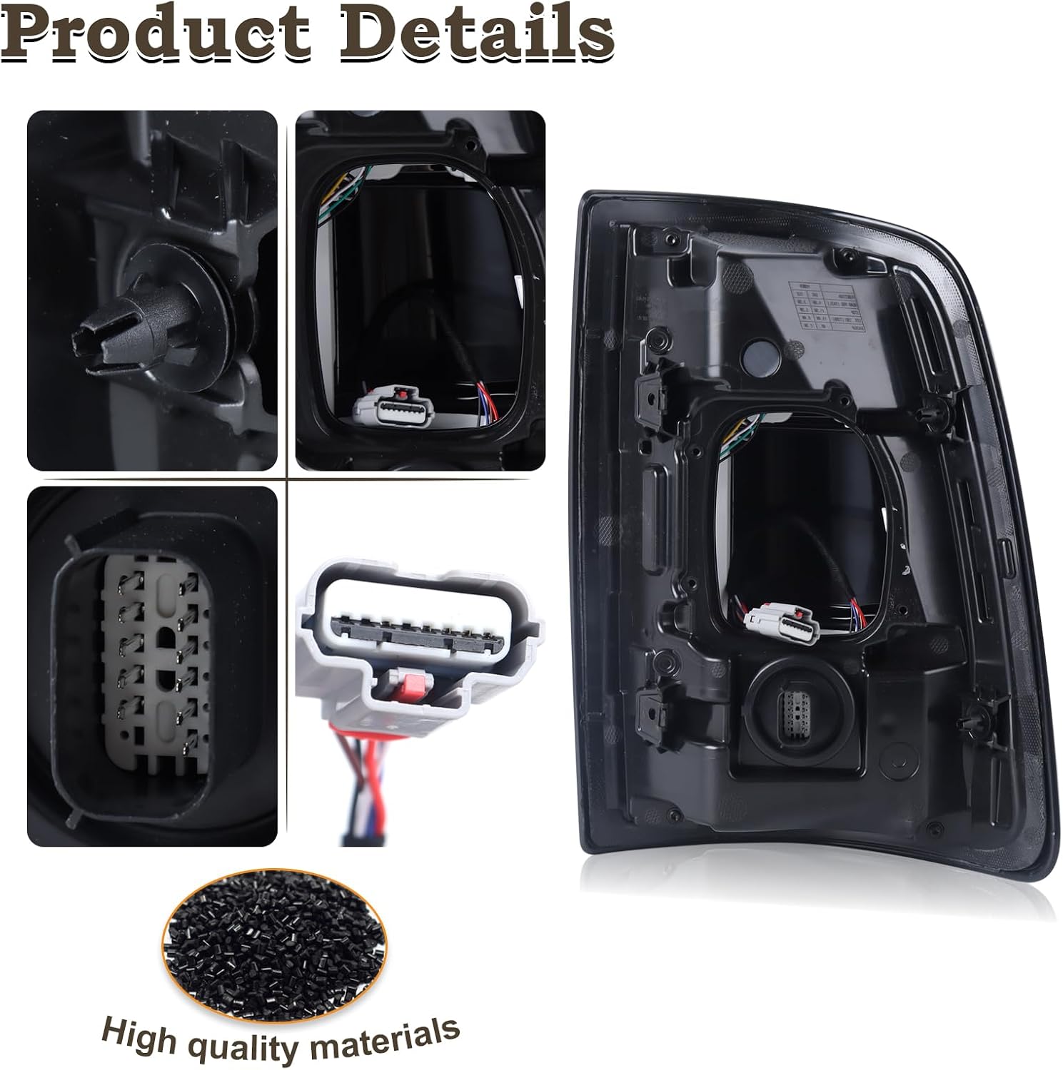 LH LED Type W/Blind Spot Feature Tail Light Fit for 2019 2020 2021 2022 2023 Dodge Ram 2500 3500 Black Trim Left Driver Side Rear Lamp Assembly 68361723AH CH2800224 Module NOT Included