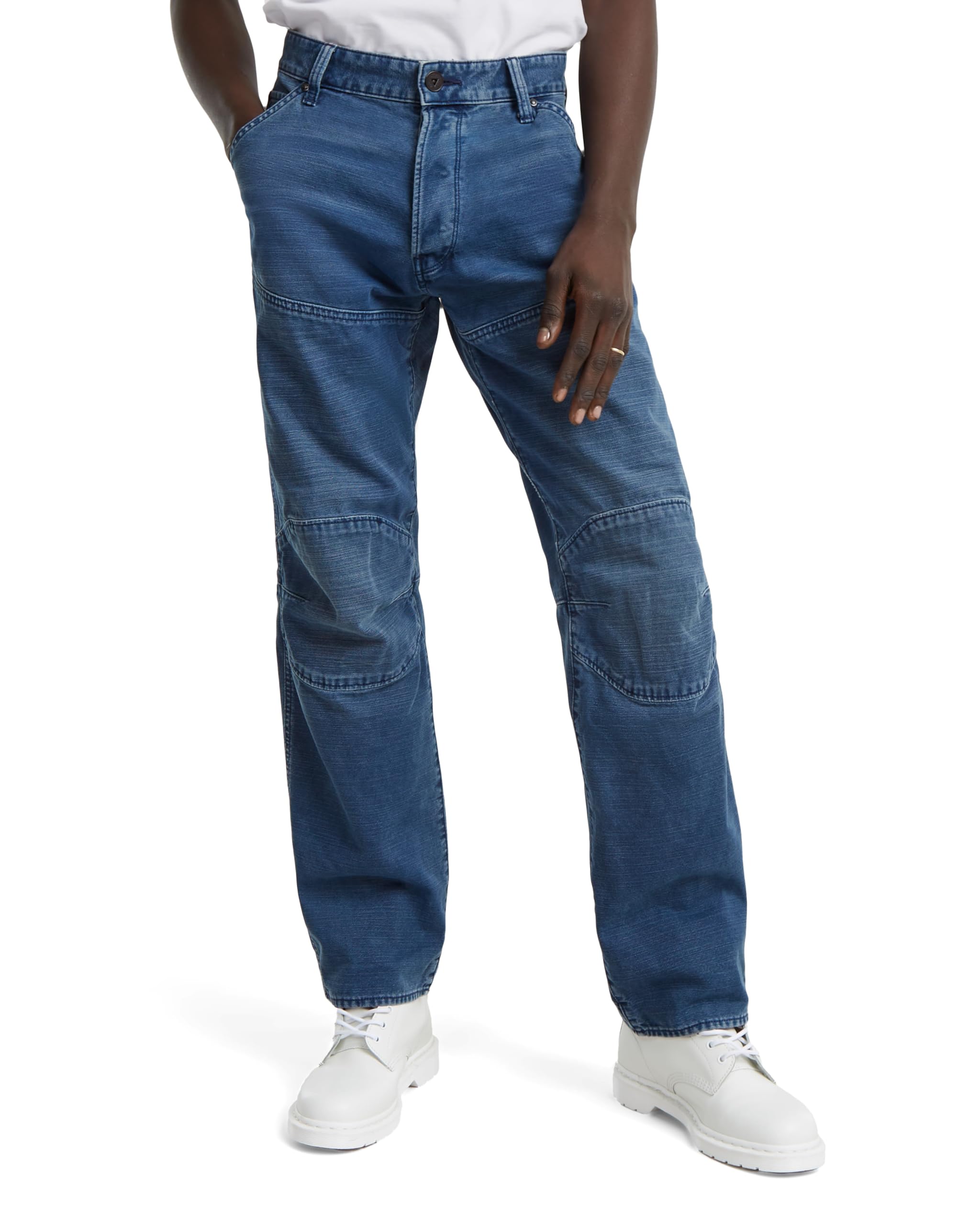 G-Star Men's G-STAR Elwood 3D Regular Jeans, Blue (faded indigo gd D23699-D894-G925), 32W / 34L