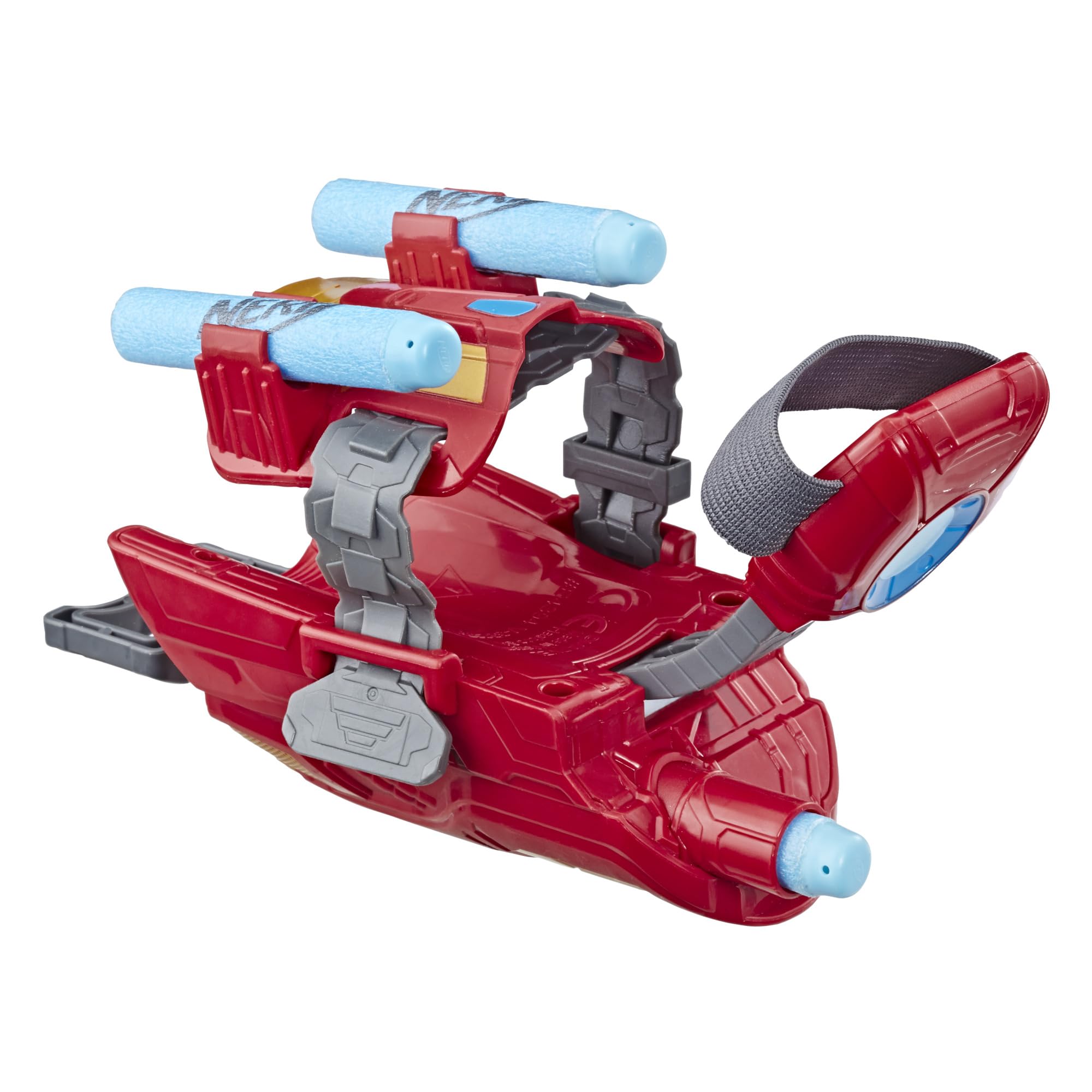 Marvel Avengers Iron Man Repulsor-Blaster Handschuh mit 3 Nerf Darts und Projektil-Abzug, Superhelden-Spielzeug für Kinder ab 5 Jahren 