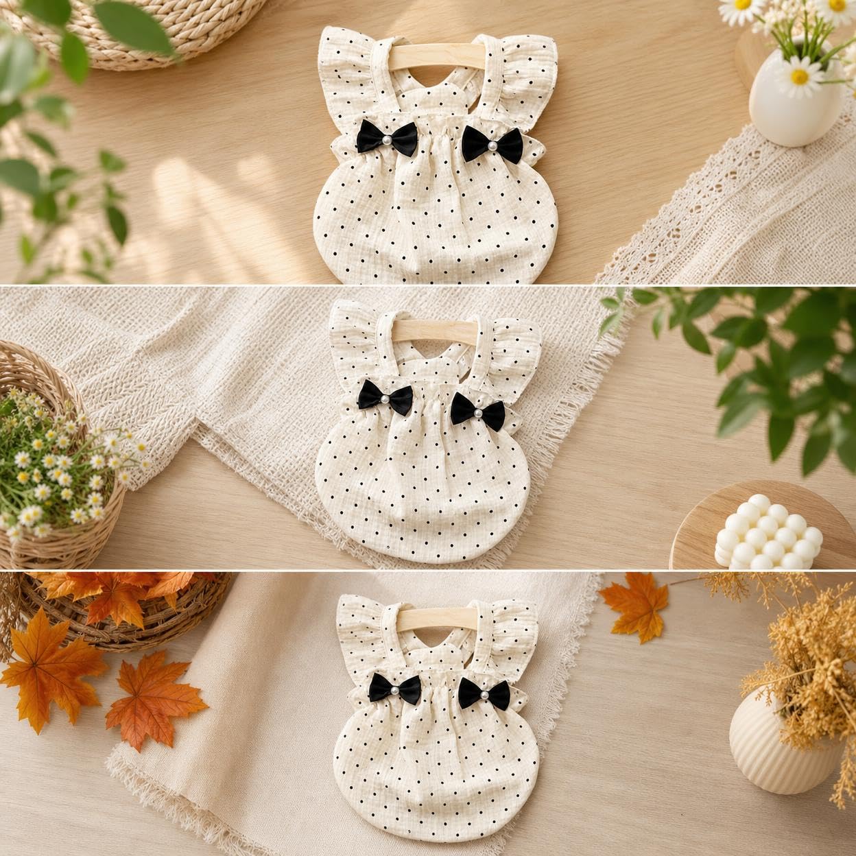 Vestido Elegante con talles Perla sin Mangas con s Ropa Poliéster Ligera para Perros y Gatos Pequeños Acuado para