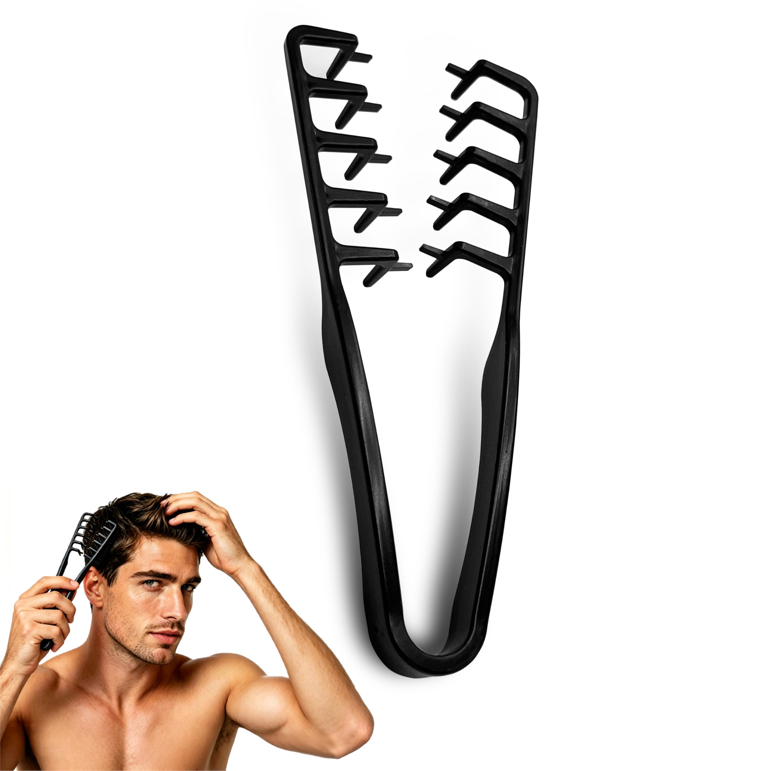 AiTodos® Textur Kamm, Styling kamm Mit Breiten Zinken-Ideal Für Voluminöse Textur Und Locken