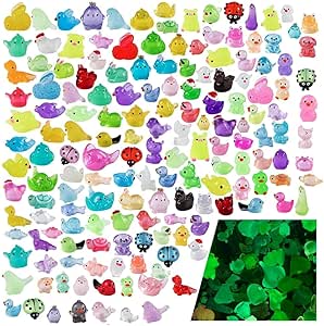Teenzee 160 Styles Mini Resin Animals Figurines Bulk - Tiny Micro Figures for Fairy Garden, Aquarium Decor, Landscape Accessories