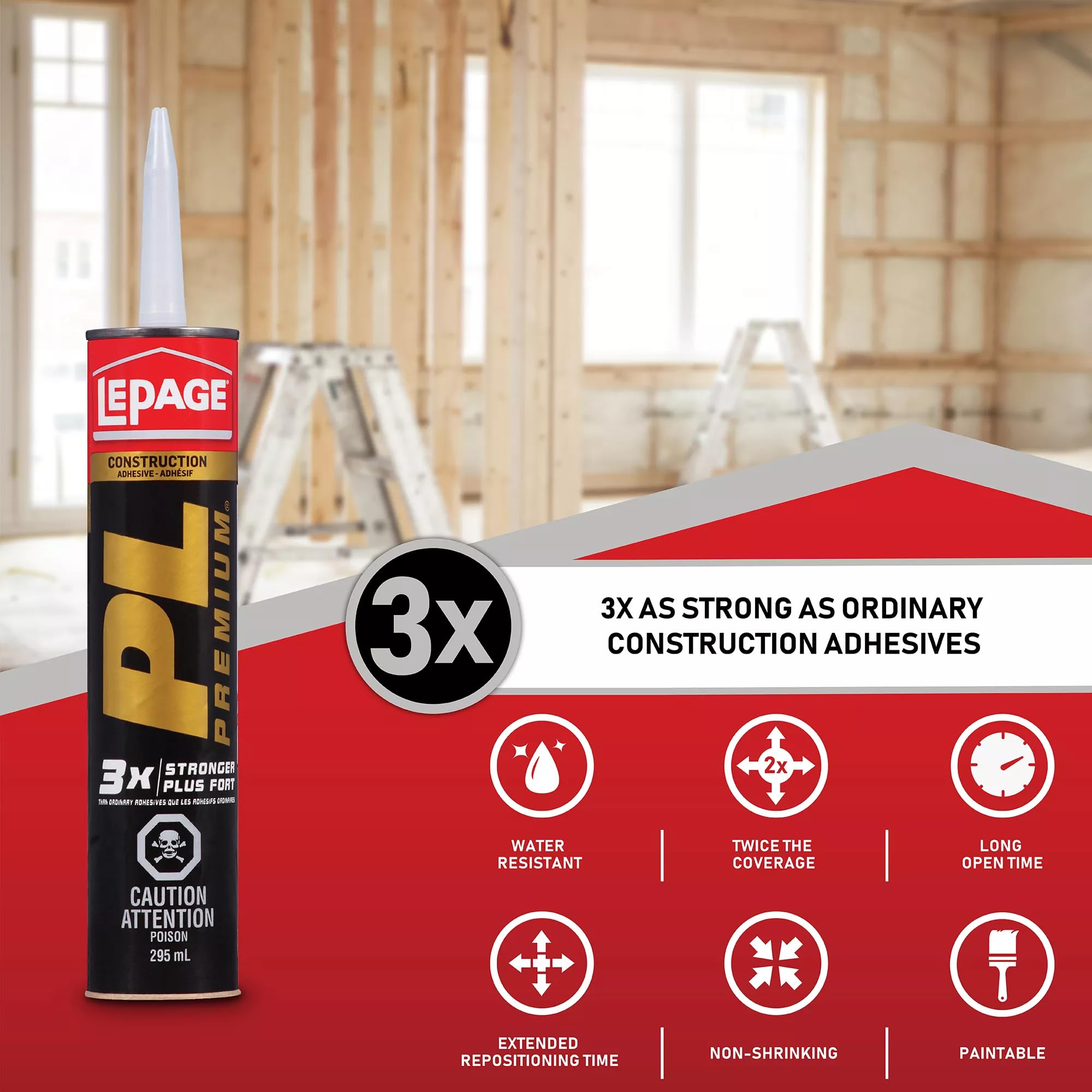 LePage PL Premium poliuretanowy klej budowlany, 118 ml