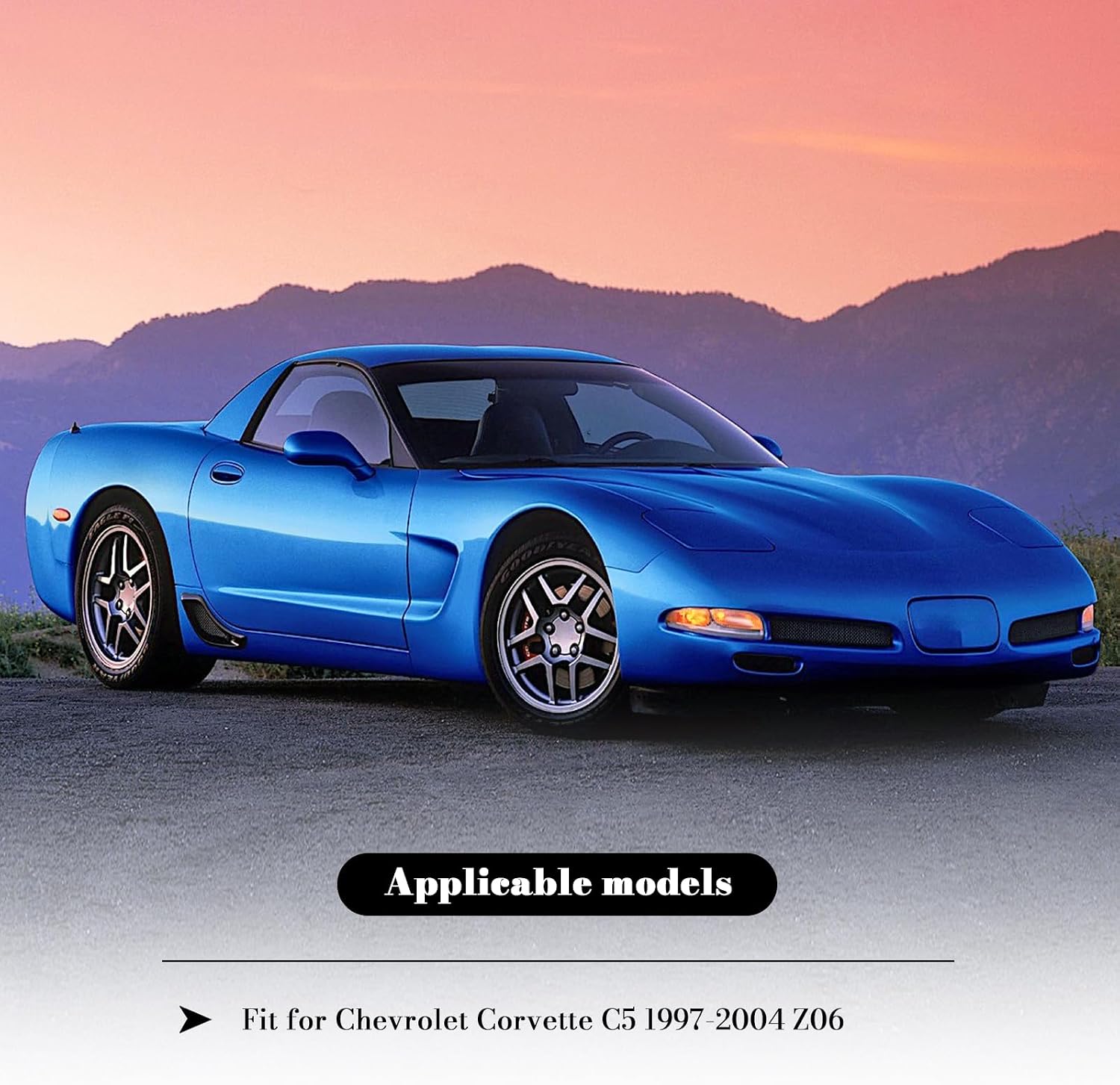 Hydro-Dip Carbon Fiber for Chevrolet Corvette C5 D-shaped Flat-bottom Preforated Leather Grip Steering Wheel for Corvette C5 1997-2004 Z06