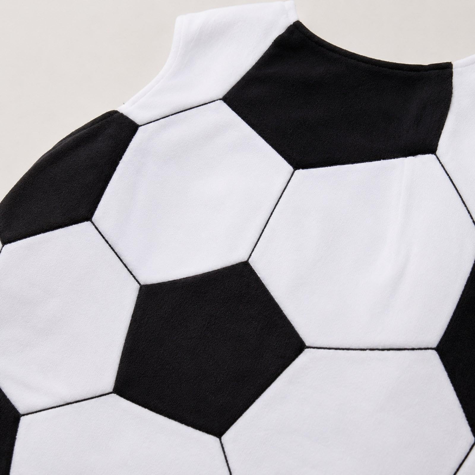 Qianly 2 Piezas Disfraz de Fútbol con Accesorios Reutilizables Conjunto de Sombrero y Vestimenta Material Resistente Fácil de Llevar Adecuado para, para Niños, Individual