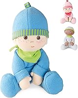 HABA Snug-Up Luis 8" Soft Plush First Baby Boy Doll - Machine Washable Newborn Infant Toy for Cuddles & Imaginative Play