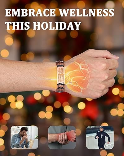Miniatura 41 de MagEnergy Pulsera de cruz de cobre para hombre, pulsera magnética de cobre ultra fuerte para hombre, pulsera de cobre ajustable con caja de joyería