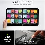 Vault X 12 Bouteilles à fermeture éclair de poche, 480 Cartes, Matériel Exo-Tec, 20 Pages latérales (noir)