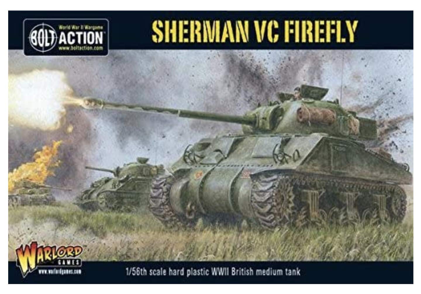Char Sherman Firefly Vc Bolt Action miniature Warlord Games pour wargame