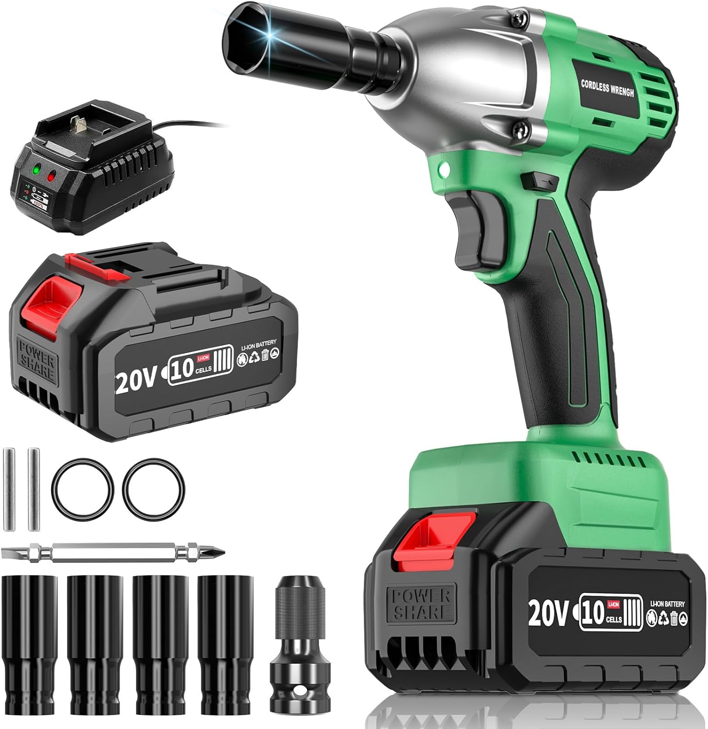 4.0Ah Battery Cordless Impact Wrench