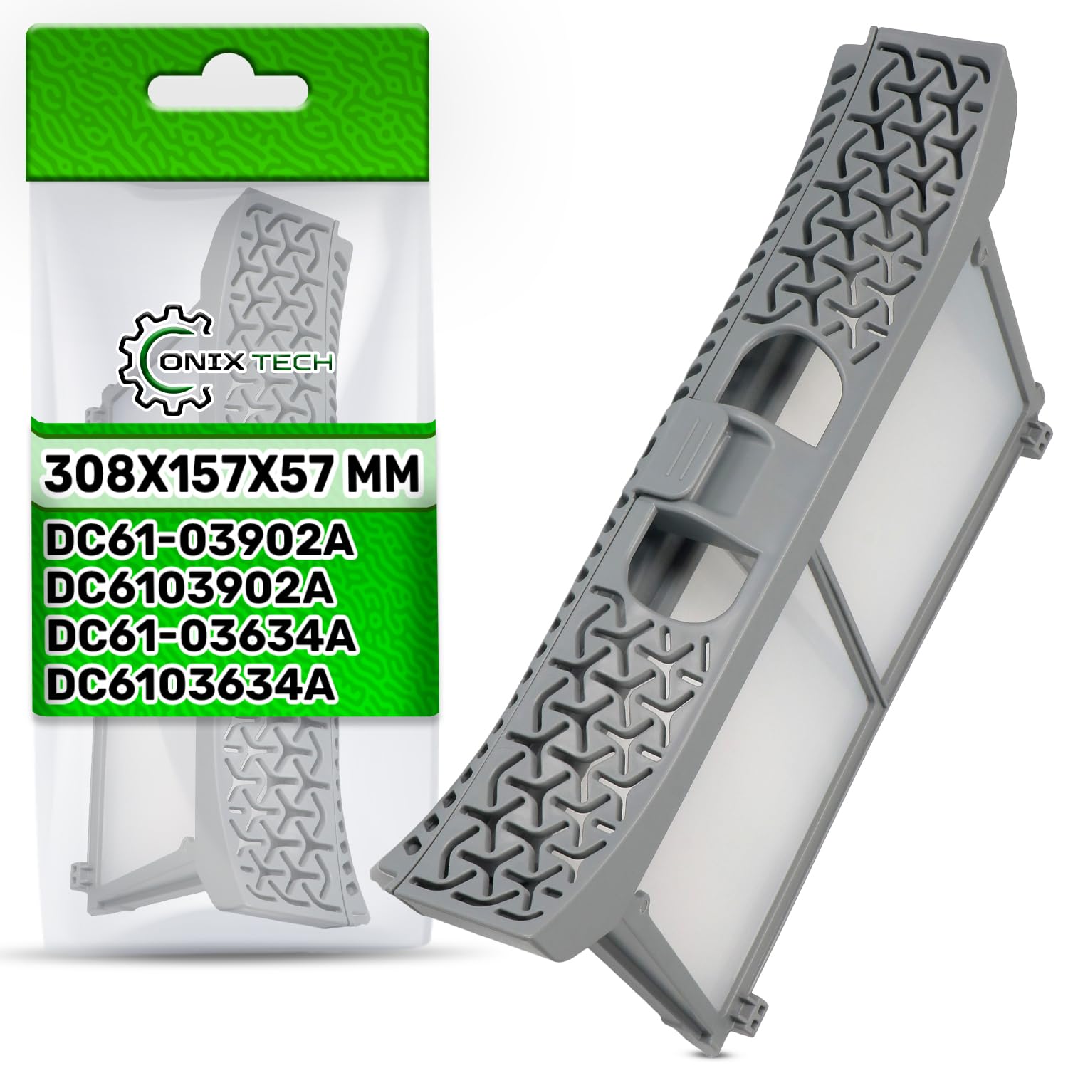 Filtro Pelusa para Secadora de Ropa 308x157x57 mm DC61-03902A para Samsung | Código Original DC6103902A DC61-03634A DC6103634A - ONIX TECH