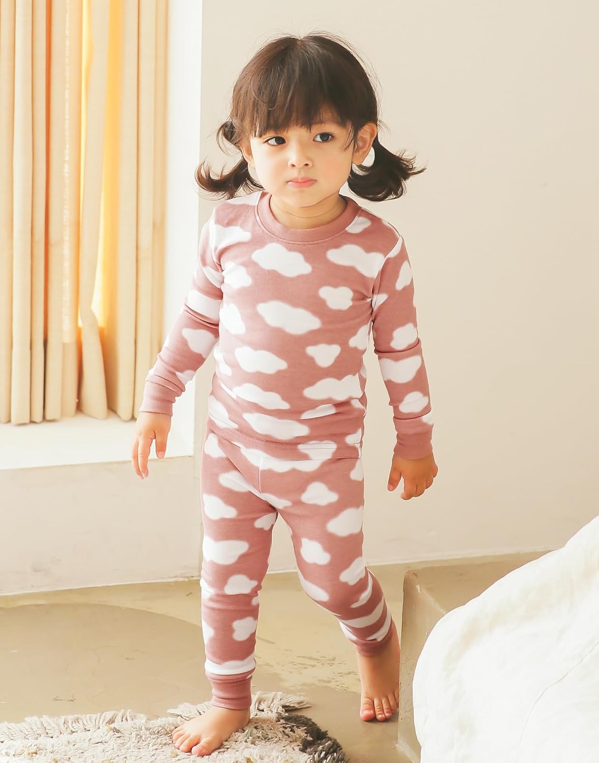 Vaenait baby 6M-12Y Infant Kids Toddler Girls Boys Soft Comfy Modal Tencel Sleepwear Pajamas 2pcs Set - Image 3