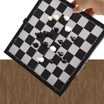Smoostart Mini Travel Chess Set, 5-Inch Palm-Sized and Magnetically Designed, Compact and Exquisite Interesting Board Game Set