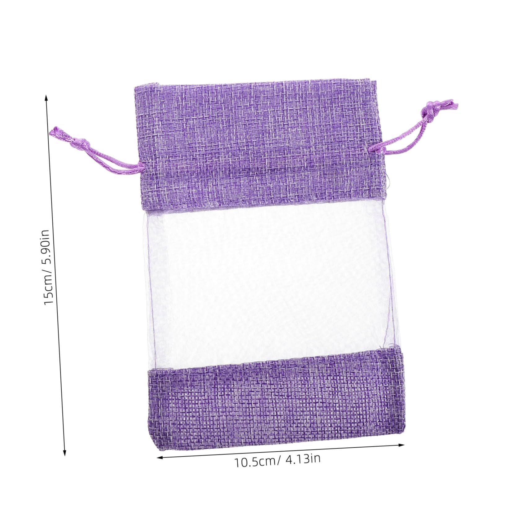 Levemolo 10pcs Empty Lavender Sachet Bags Fine Mesh Drawstring Closure for Fragrance Preservation
