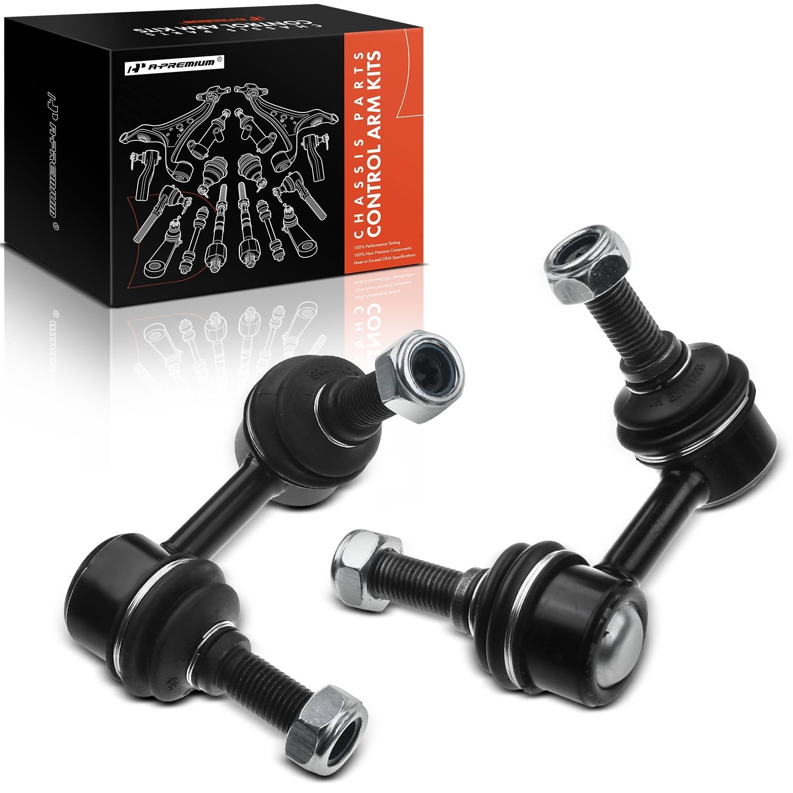 Nissan Frontier Suspension A-Premium Front Stabilizer Bar Link Set - Compatible With Nissan Frontier Pathfinder Xterra Suzuki Equator A-Premium Sway Bar Links