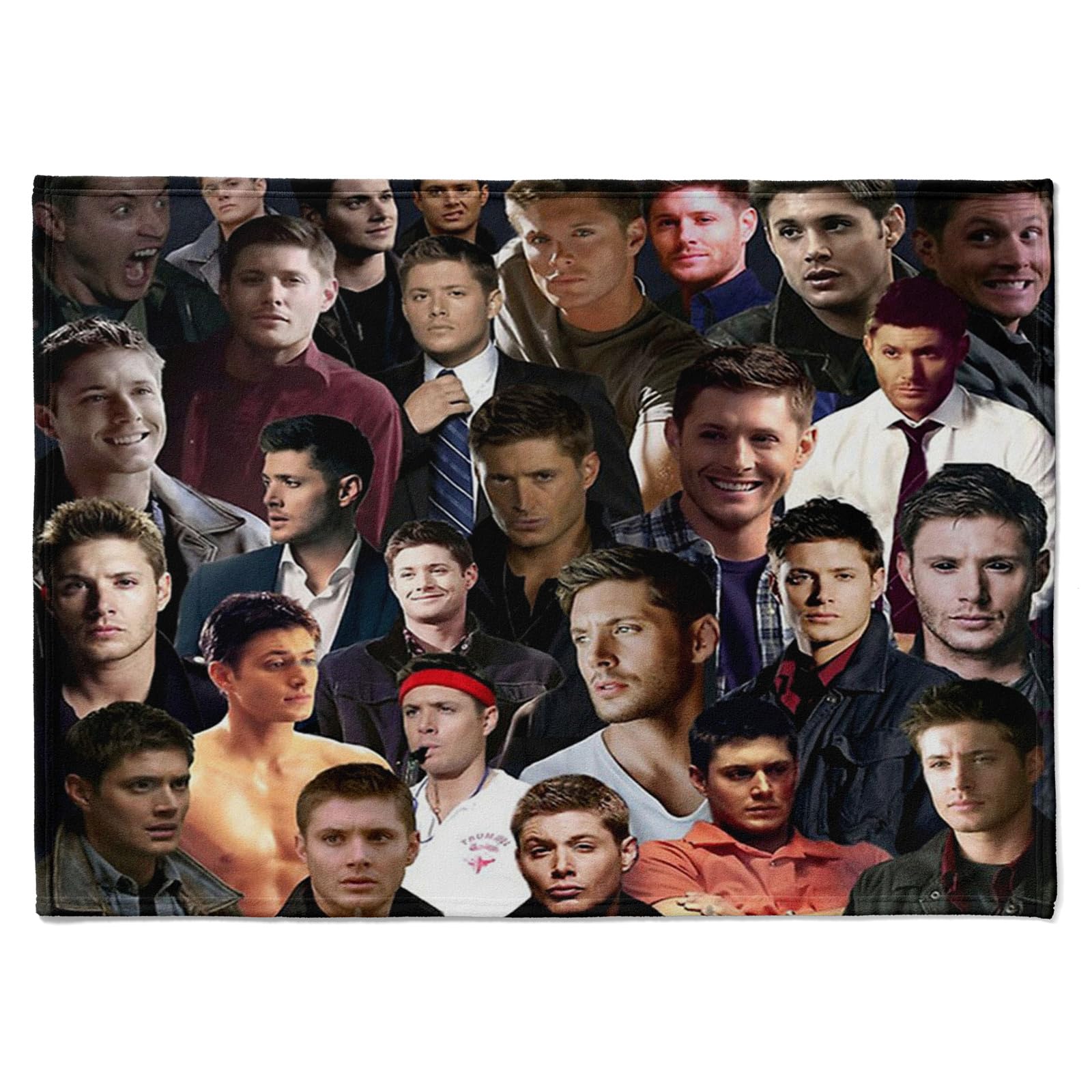 Jschlatt Dean Winchester Photo Collage Throw Blanket for Women Men Girls Boys Kids Pets Dogs Cats 60" x 50" (150cm x 130cm)