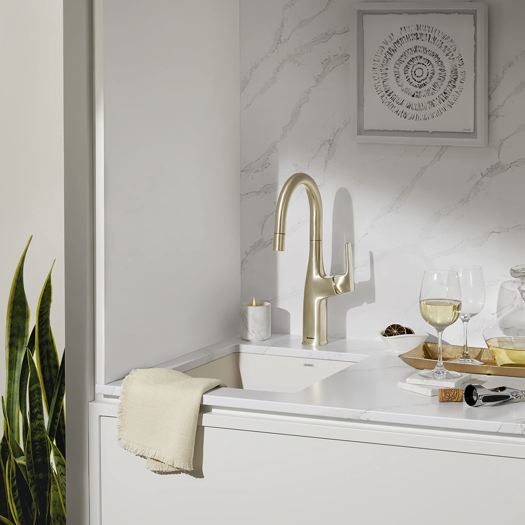 BLANCO 527404 Precis Bar/Prep Sink - Soft White - Amazon.com