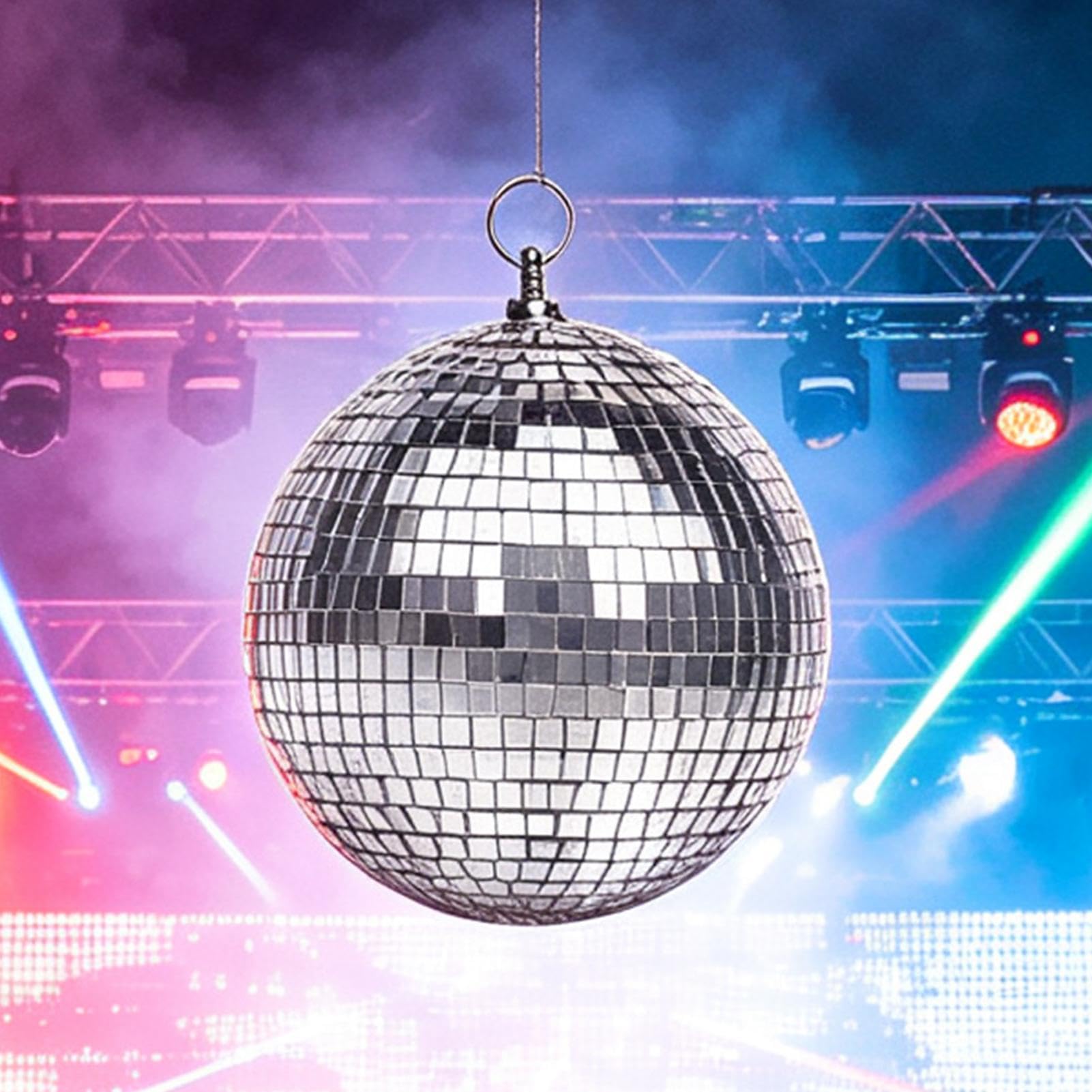 Boule disco réfléchissante pour l'extérieur Argenté