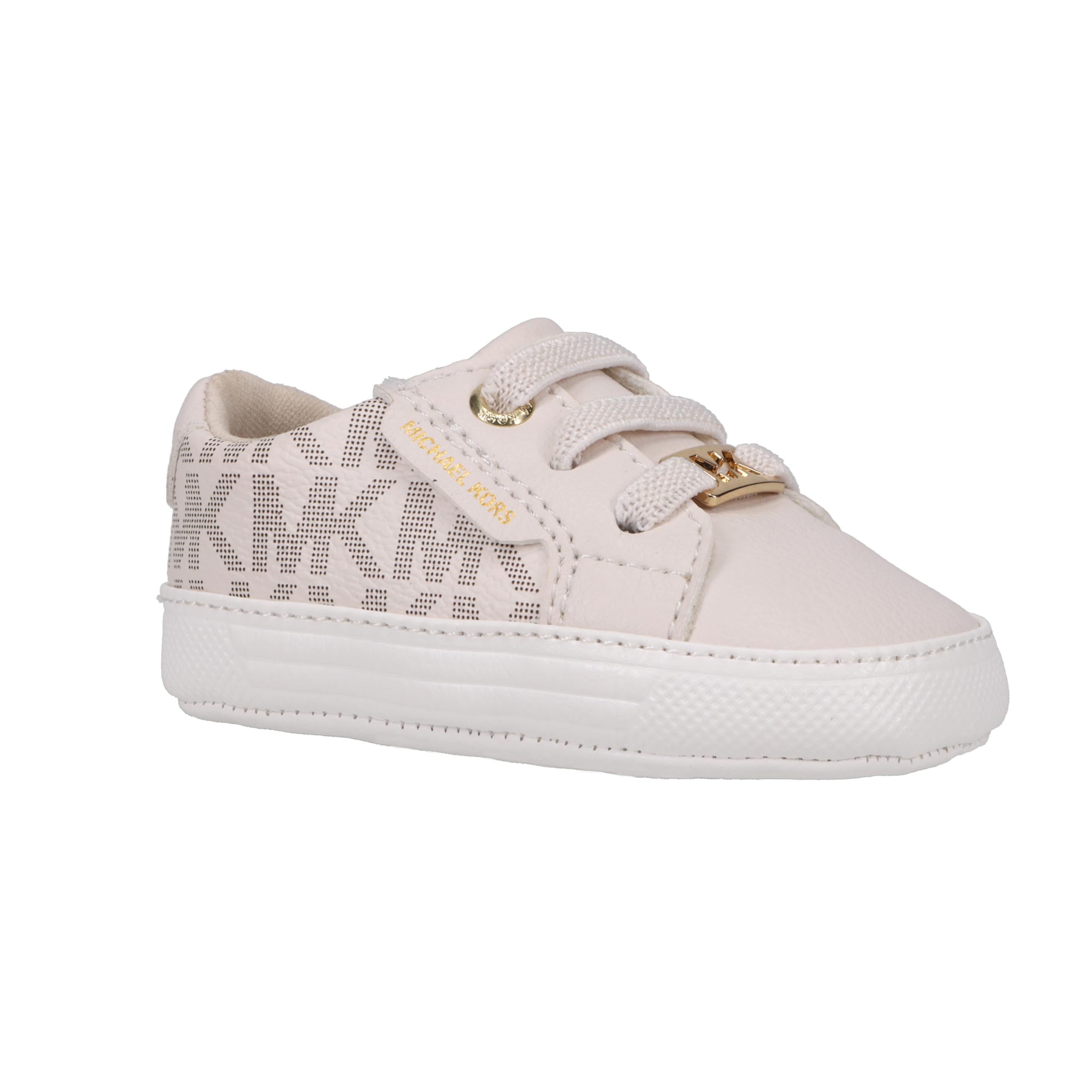 Michael Kors Girls Baby IZETTA Crib Shoe, Vanilla, 4 Infant