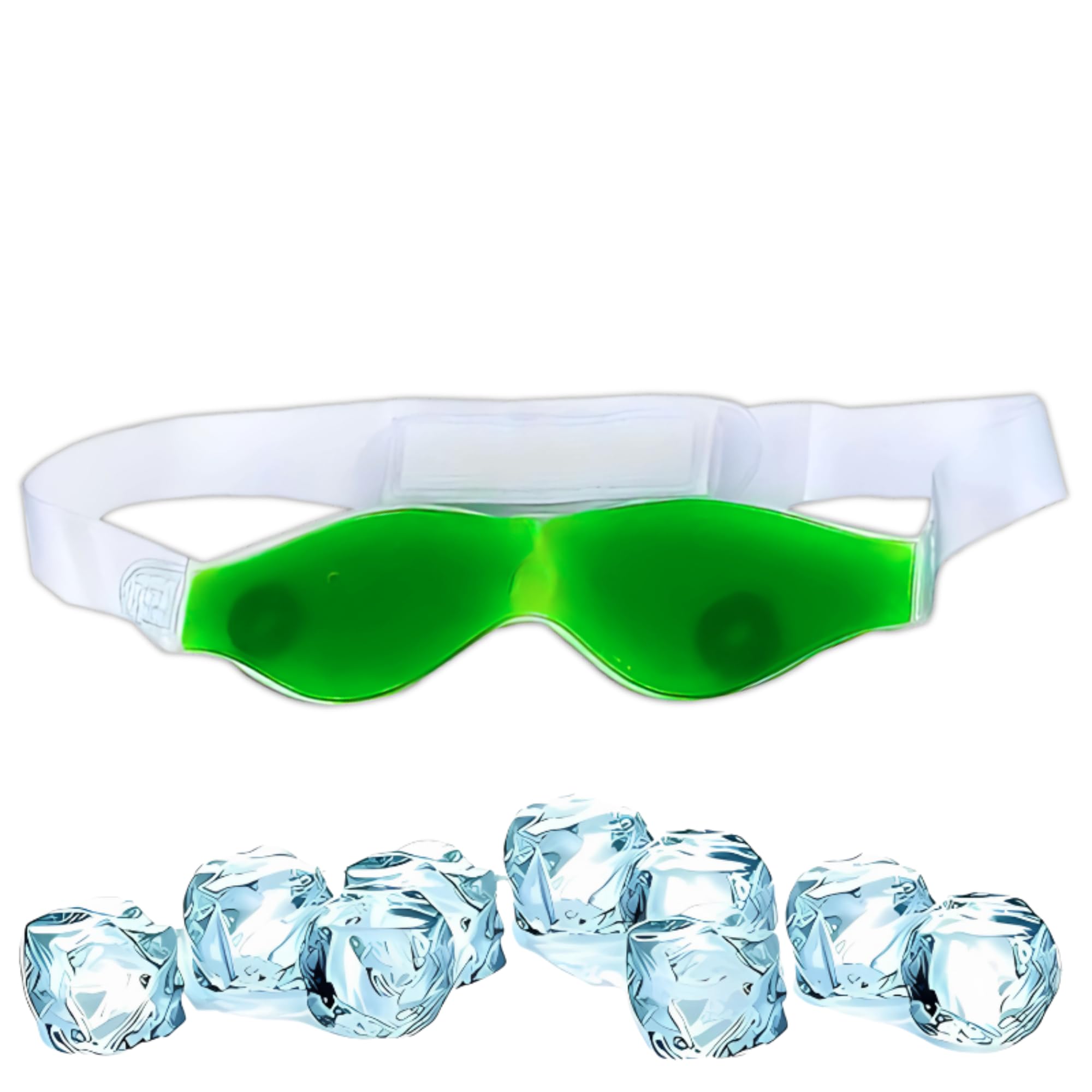 SD Enriching Beauty Aloe Vera Cool Gel Eye Mask Summer Ice Cooling Sleeping Mask for Eye Patches Remove Dark Circles Fatigue Cool Eyes Patch Pads Eye Care (Pack Of 1)-image-8