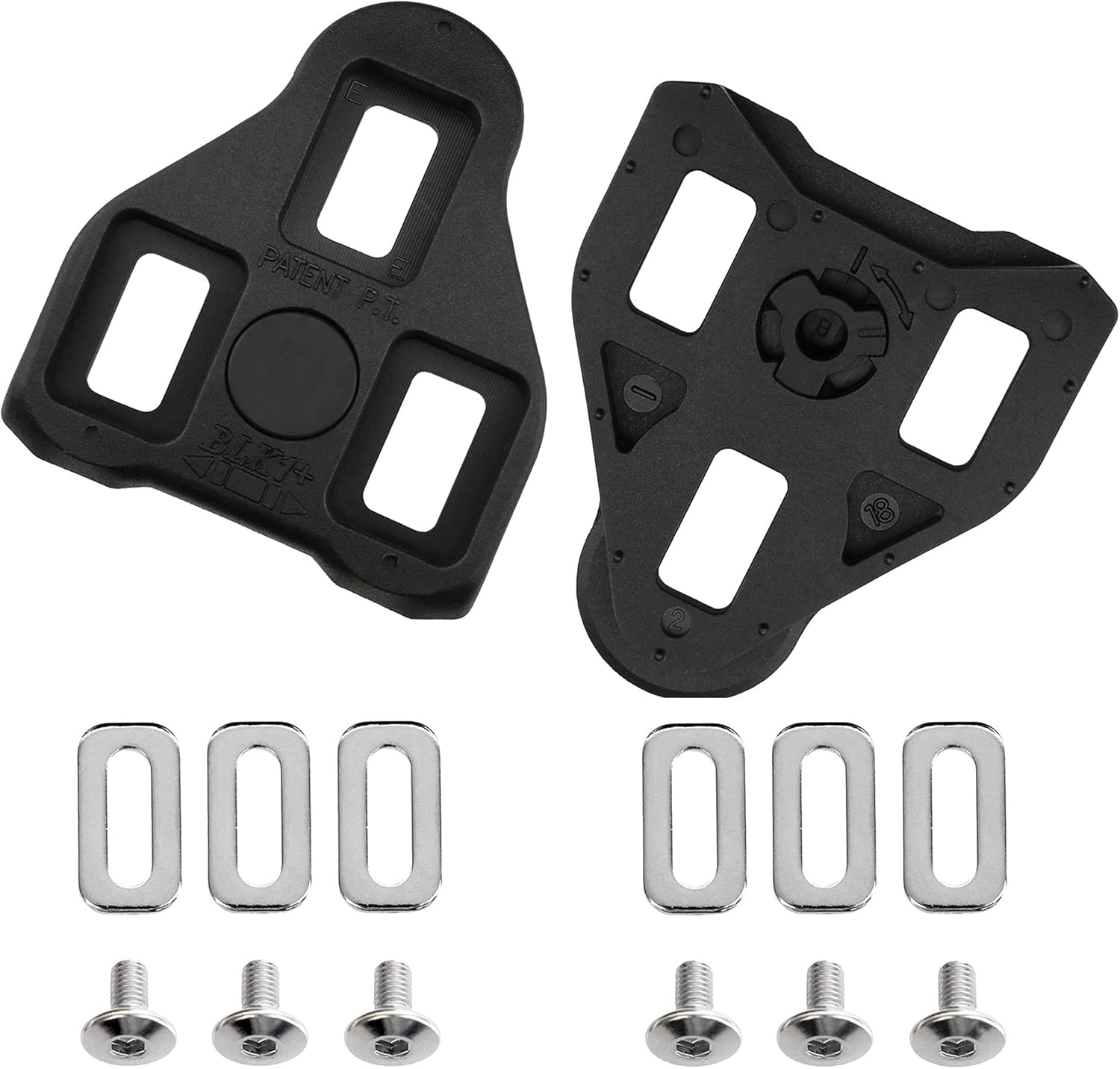 CyclingDeal Bike Cleats Compatible with Peloton & Look Delta - Indoor Cycling & Road Bike Bicycle Cleats Set - Compatible with Indoor Exercise Bikes Pedals & Shoes