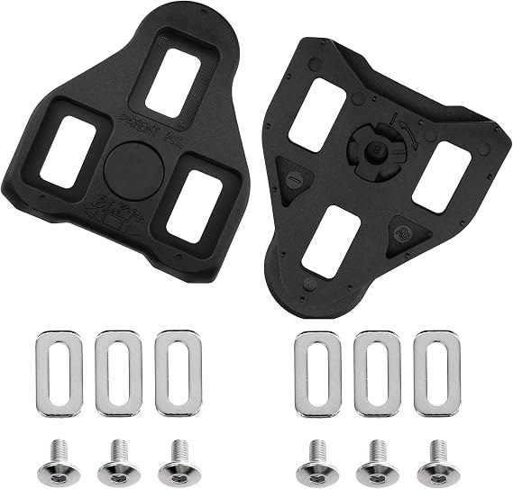 CyclingDeal Bike Cleats Compatible with Peloton & Look Delta - Indoor Cycling & Road Bike Bicycle Cleats Set - Compatible with Indoor Exercise Bikes Pedals & Shoes