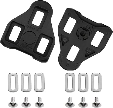 CyclingDeal Bike Cleats Compatible with Peloton & Look Delta - Indoor Cycling & Road Bike Bicycle Cleats Set - Compatible with Indoor Exercise Bikes Pedals & Shoes