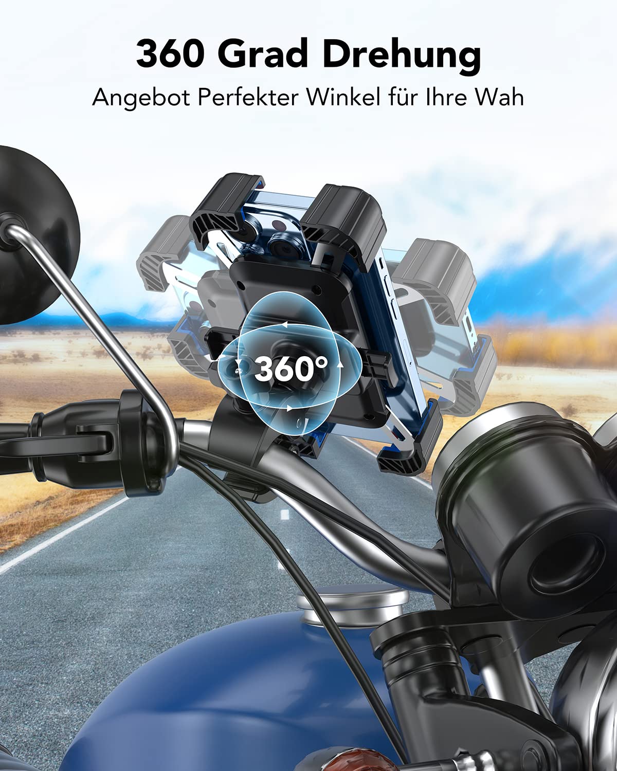 Generischer Motorrad Handyhalter – Schnellspannclip Mit Zwei Armlängen, Stabil & Vielseitig Für Smartphones Und Actioncams Generischer Motorrad Handyhalter – Schnellspannclip Mit Zwei Armlängen, Stabil & Vielseitig Für Smartphones Und Actioncams