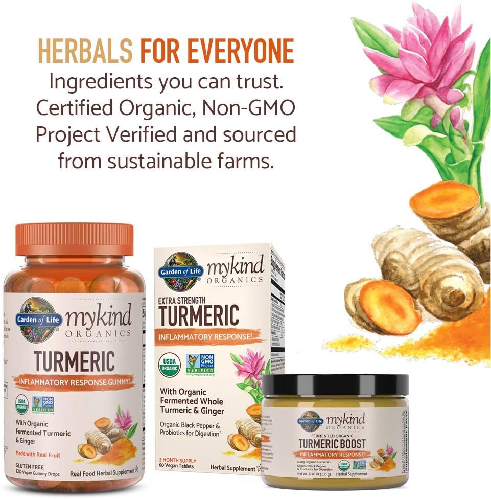 Garden of Life mykind Organics Turmeric Booster Inflammatory Response Powder - 30 Servings
