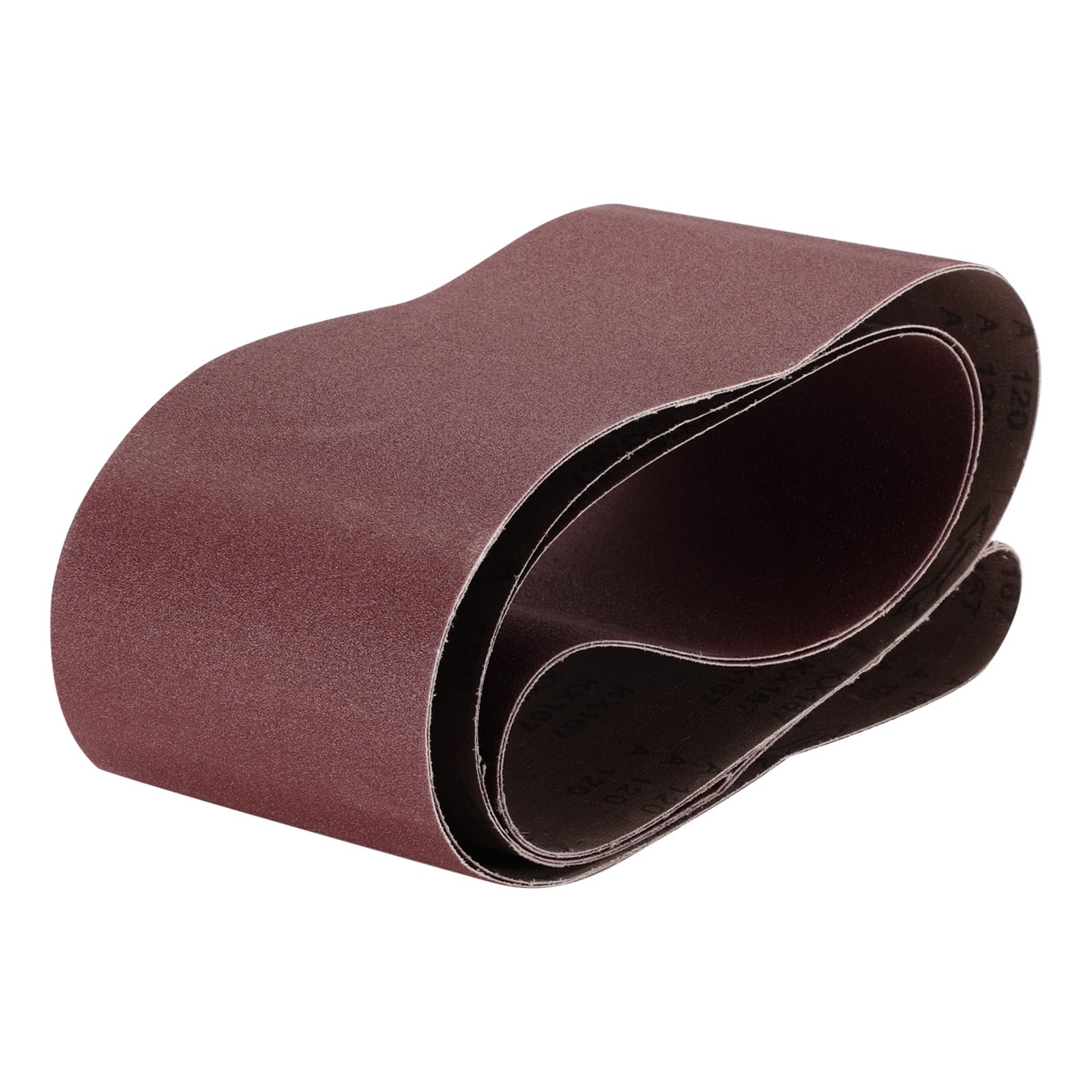 Bande abrasive 15,2x226,1 cm grain 120 en oxyde d'aluminium pour bois et métal x2