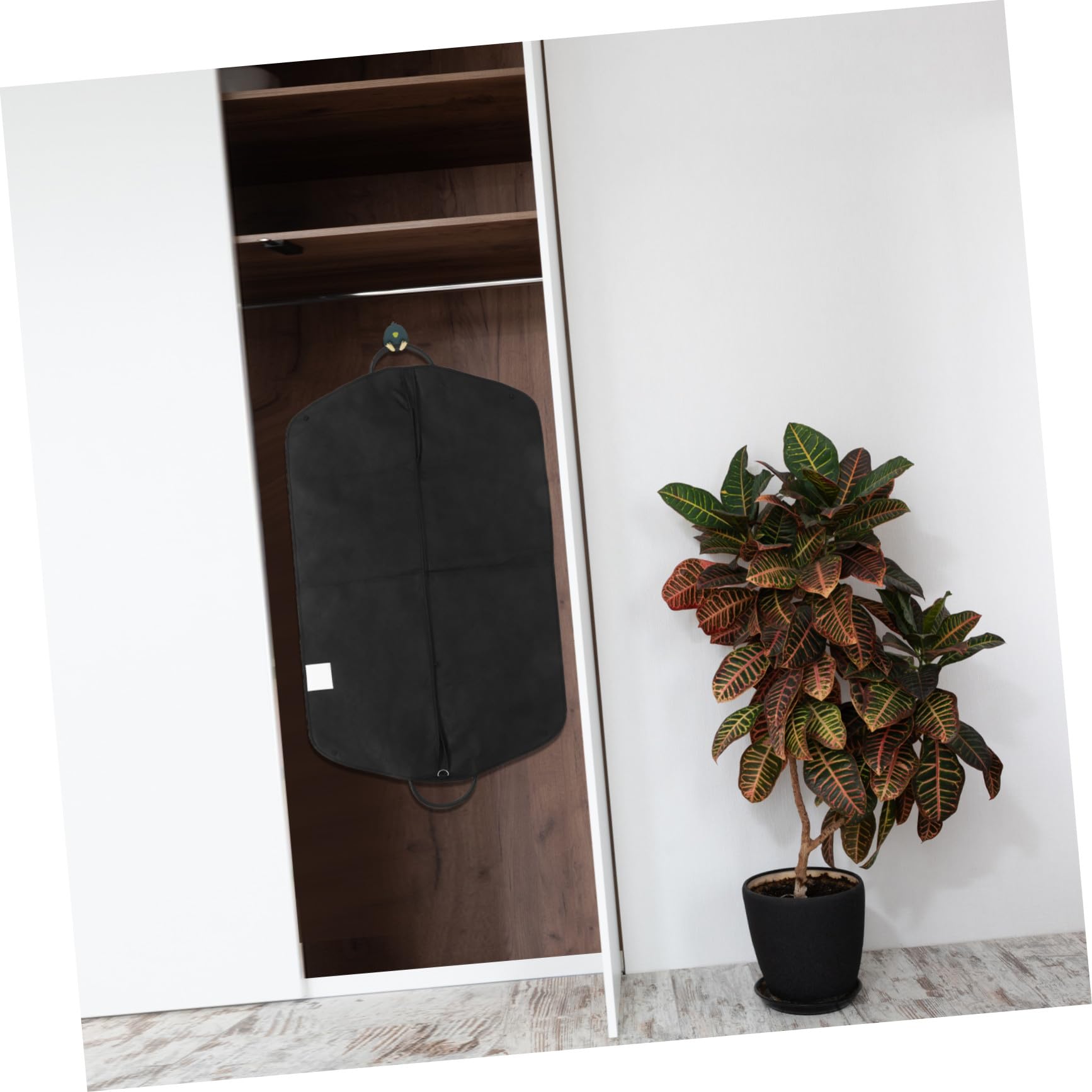 2 Piezas Bolsa para Trajes con Asa Funda de Tela No Tejida para Ropa Protector Antipolvo Ligero y Transpirable para Viajes de Negocios y Armario Adecuado para Abrigos y Chaquetas