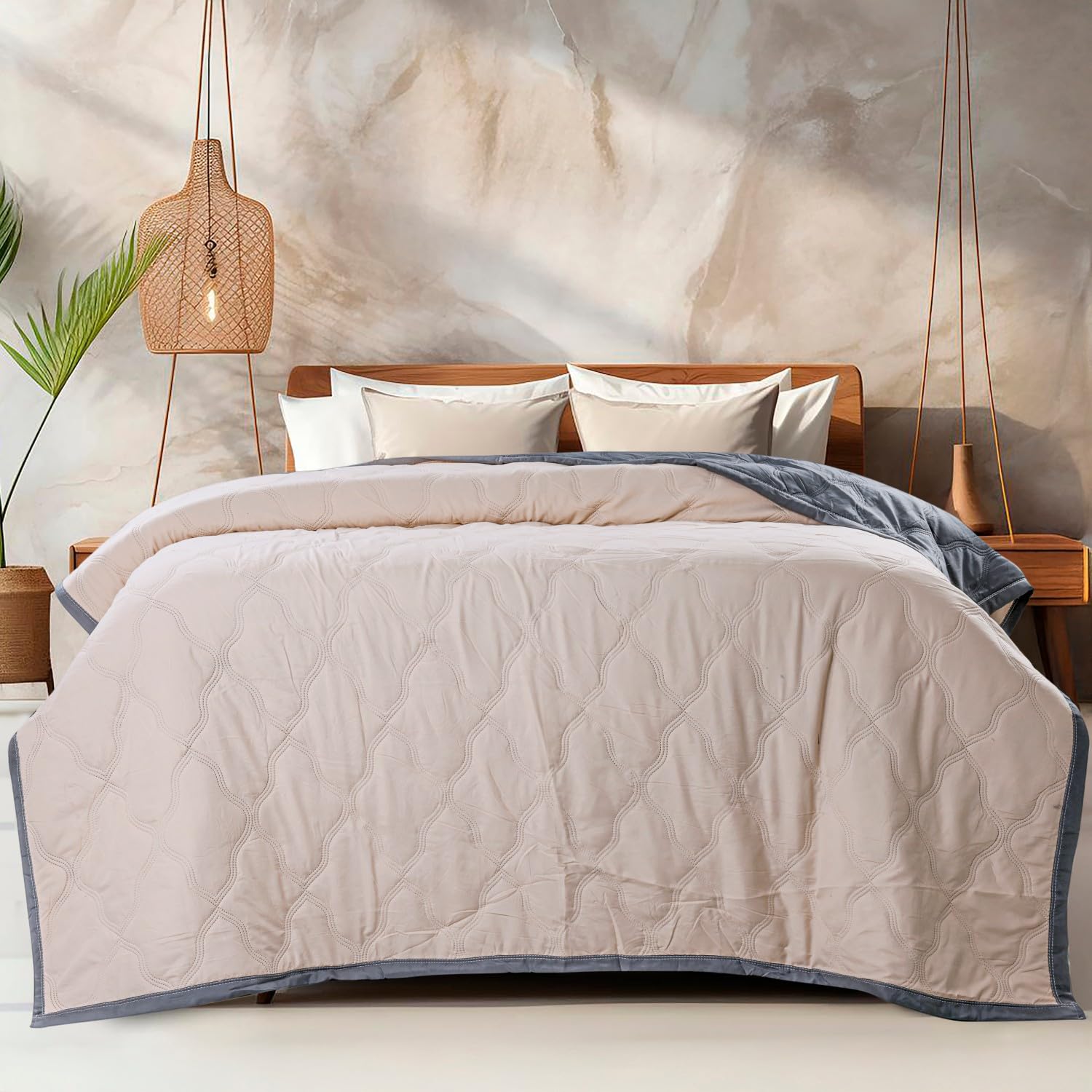 RVS DECOR New Launch | Reversible Microfiber Comforters in Both Premium and subpremium Quality | Ultra-Soft & Lightweight | Solid Color | All-Season Comfort | 300 GSM | Double Bed (221cm x 241cm)-image-21