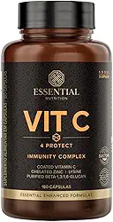 Vitamina C - Vit C 4 Protect 180 Cápsulas - Essential Nutrition