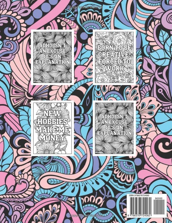 ADHD Coloring Book For Adults: Funny Coloring Book for Neurospicy Adults