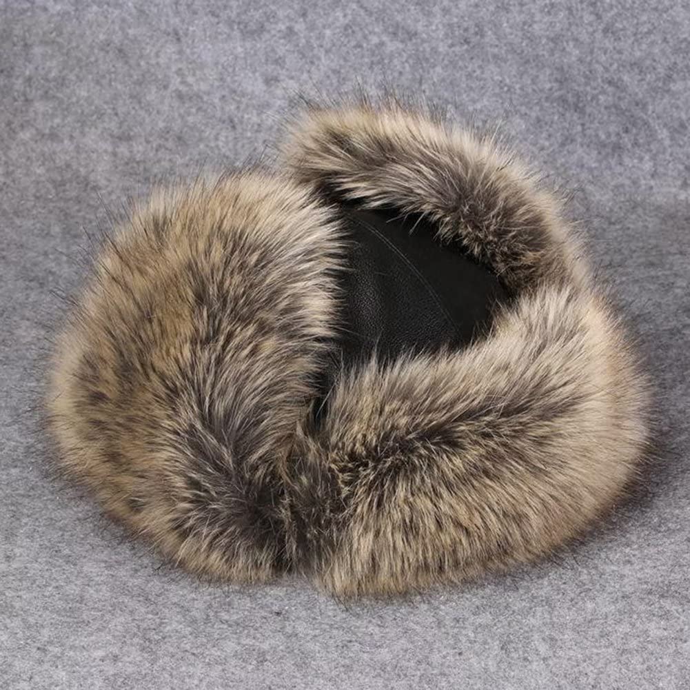 Donne Uomo Inverno Cappello Caldo Pelliccia Sintetica Antivento Cappelli da Sci con Paraorecchie Termico Cappello Russo per Lo Sci all'aperto Berretto in Pelle Aviatore