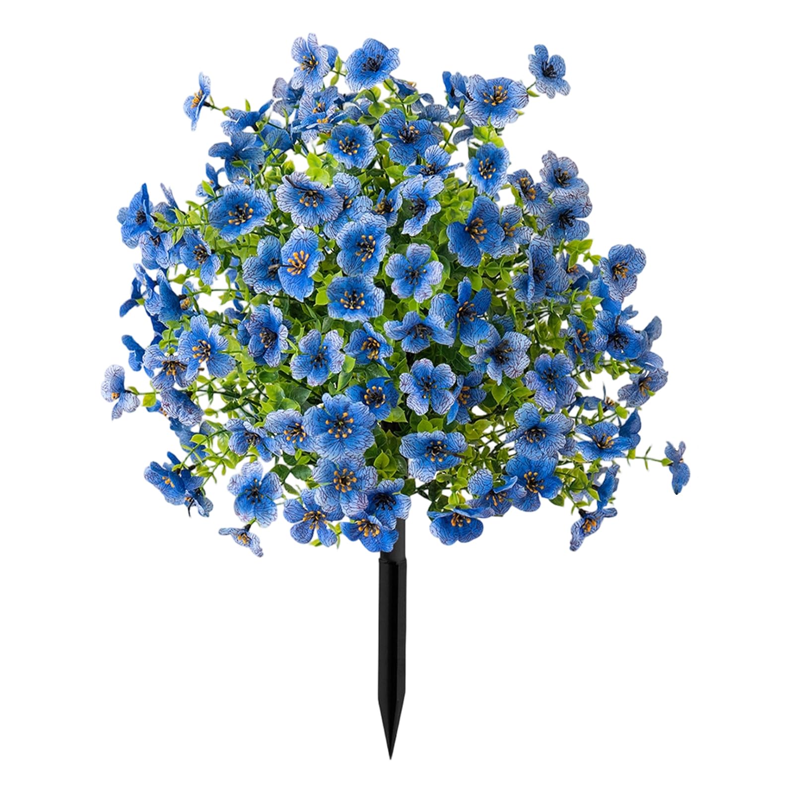 QWYFGM Artificial Garden Flowers,Plant Stakes Outdoor,for,Stakes Decorative,Outdoors Flowers F,Topiary Balls,Artificial Flower Plant with Ground Stake for Outdoor Realistic Fake Stake for Garden