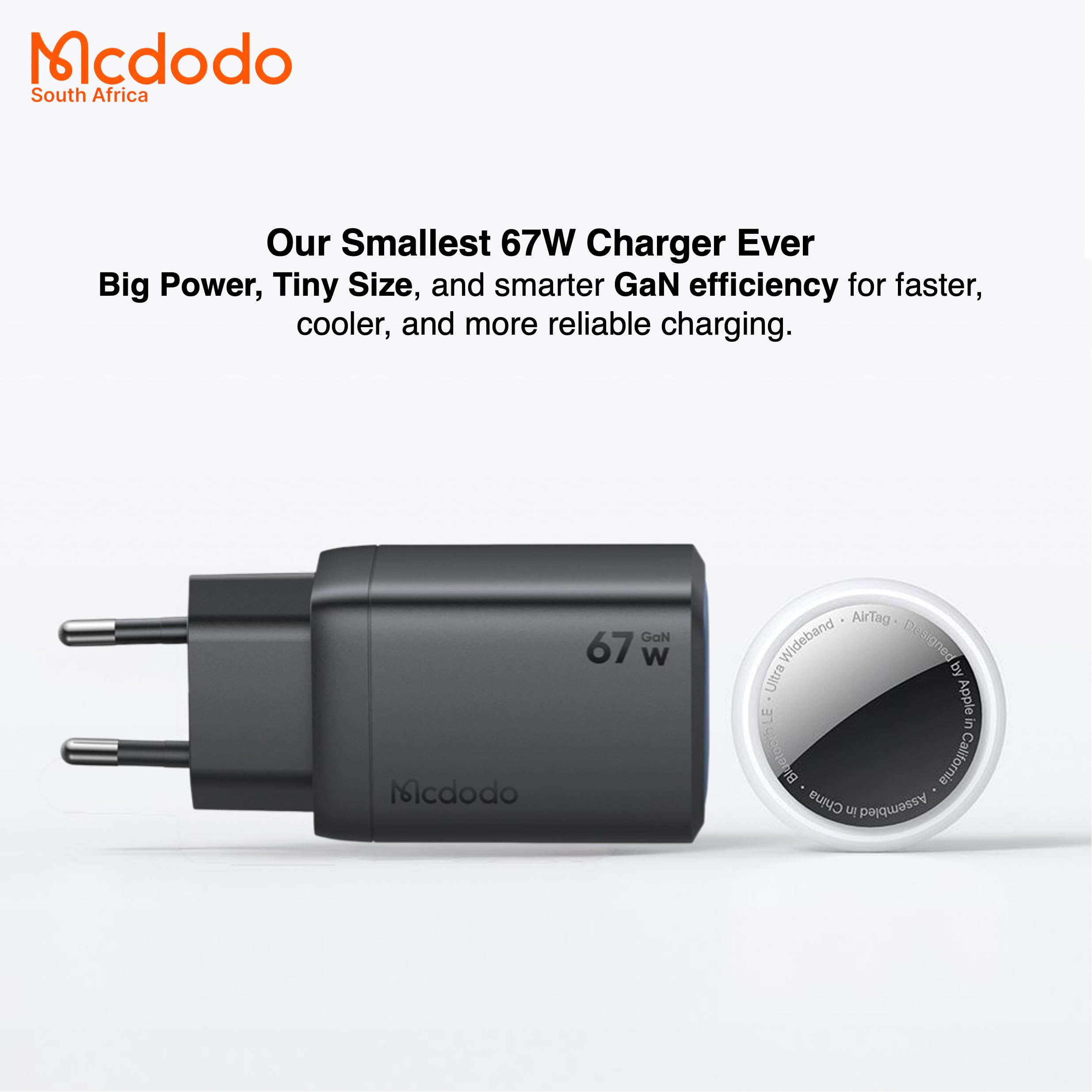 Mcdodo - 67W Oplader Met Display En Intrekbare Type-C Oplaadkabel  67 W Usb Lader 62486741