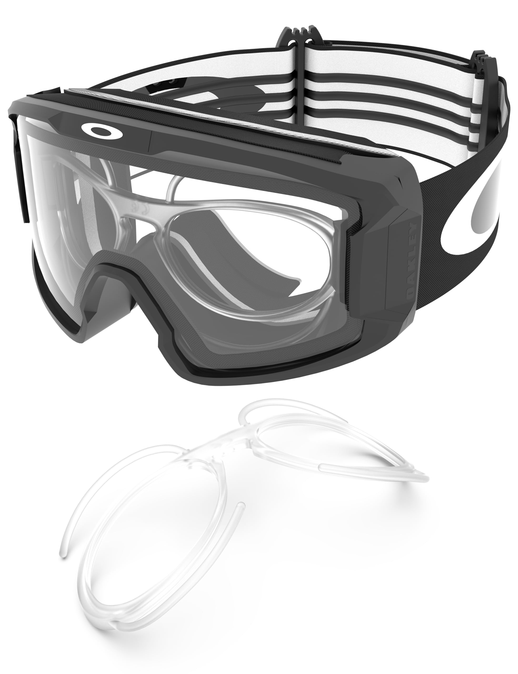 PapaViva Insert Clip-On Lens Carrier for Oakley Flight Deck M OO7064/Flight Deck L OO7050 Ski Goggles