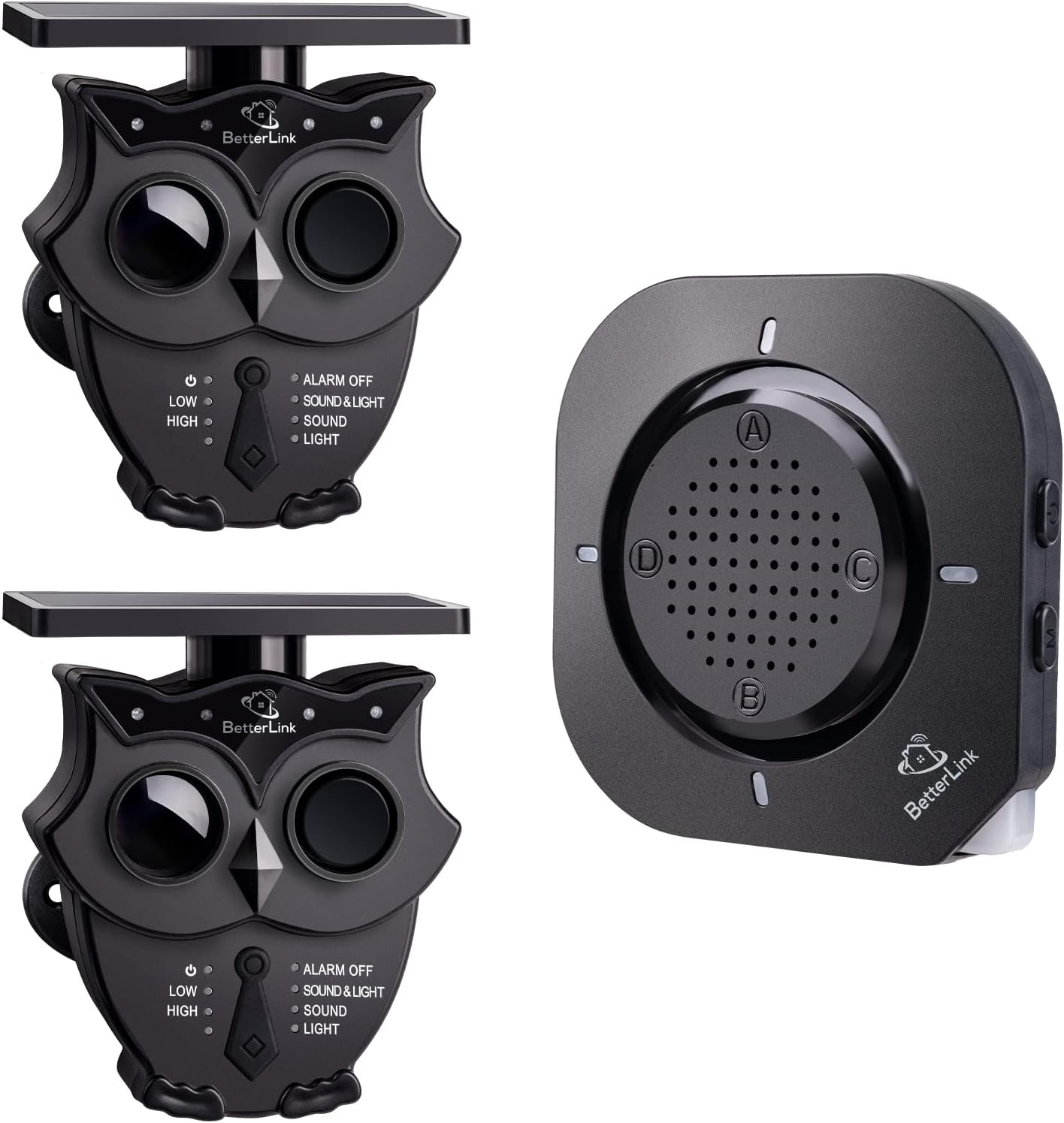 1/2 Mile Long Range Solar Wireless Driveway Alarm System IP65 Weatherproof Outdoor Motion Detectors&Sensor 120dB Siren Sound Light Security Alert System Monitor&Protect Outdoor/Indoor Property(1R2S)