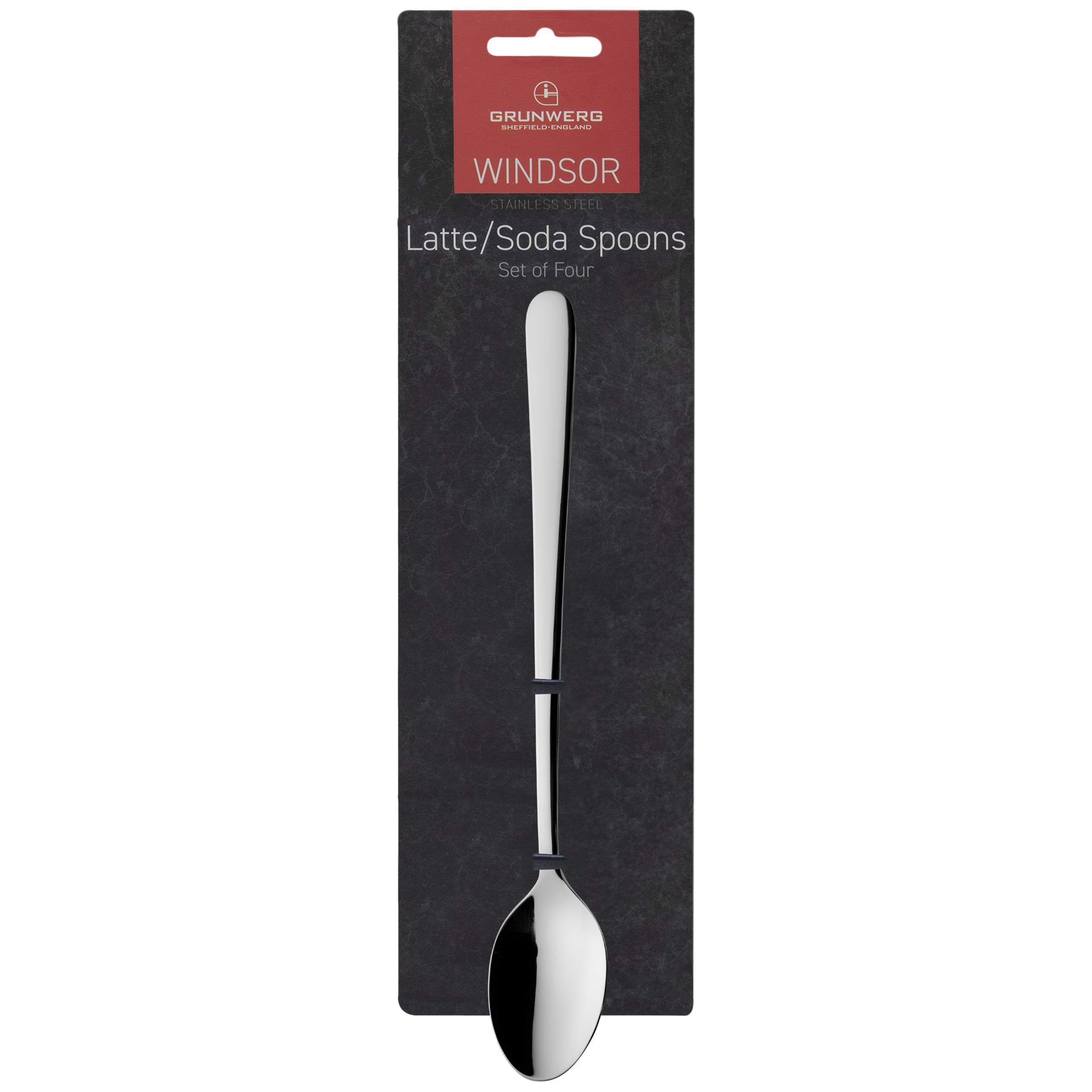 Grunwerg Windsor Set 6 Cucchiai Da Latte In Acciaio Inox 18/0, Manico Lungo - 3