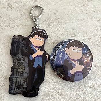 おそ松さん缶バッジ キーホルダー ACOSより描き下ろしコラボ「おそ松さん」アクリルキーホルダー