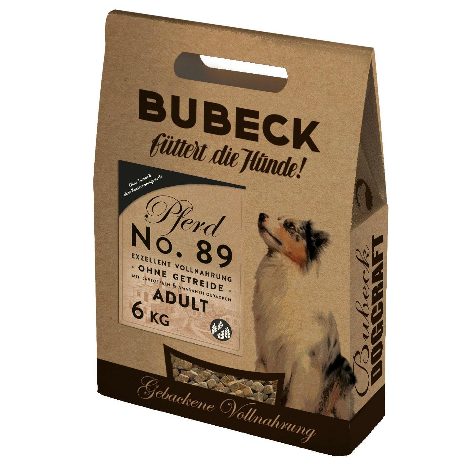 bubeck trockenfutter Exzellent No. 89 Cavalli carne + patate per cani 6 kg