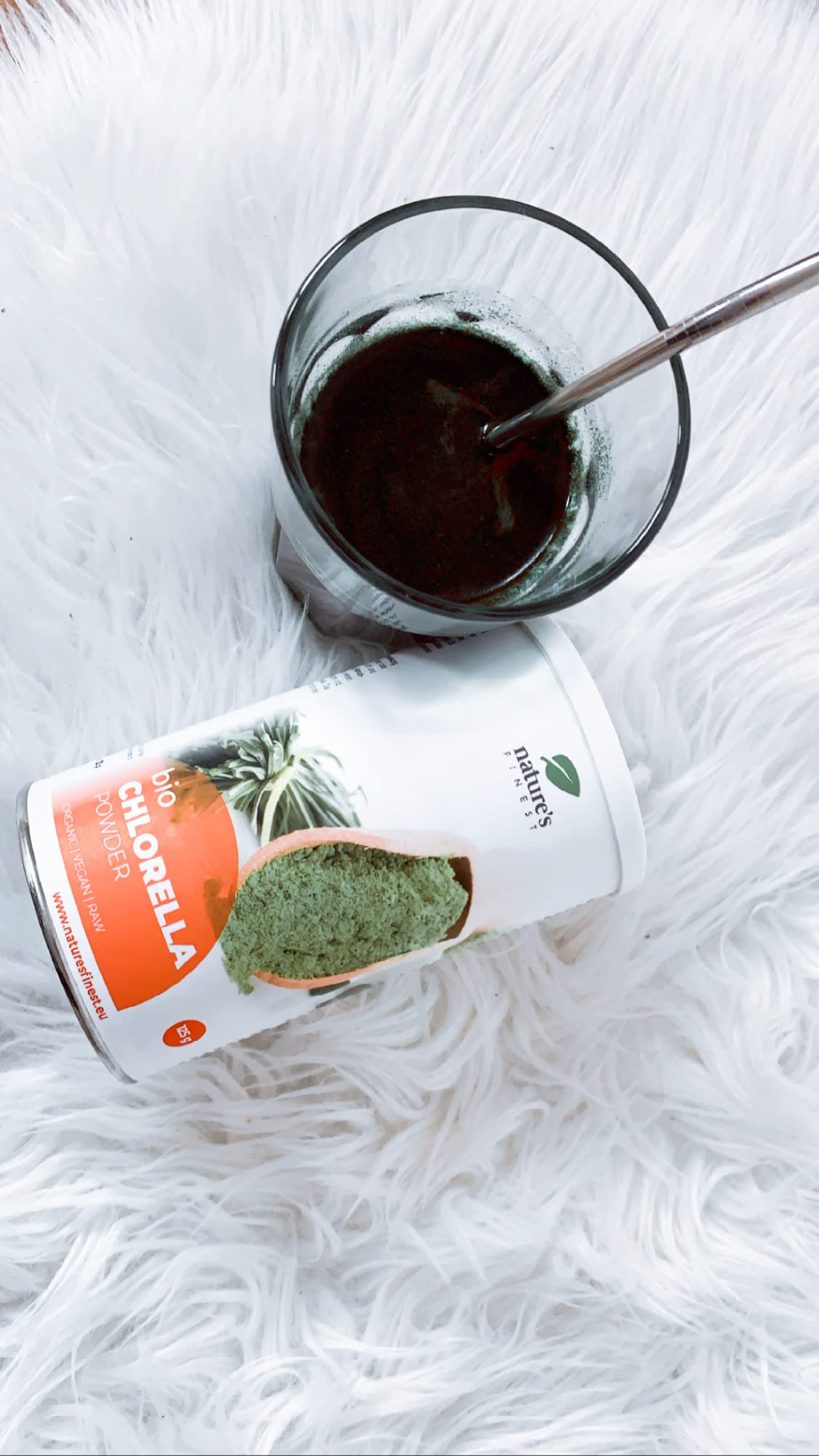 Nature's Finest Clorella Bio in Polvere 375 g (Confezione da 3) | 100% Clorella Biologica - Polvere Fine - Vegano - Senza Additivi
