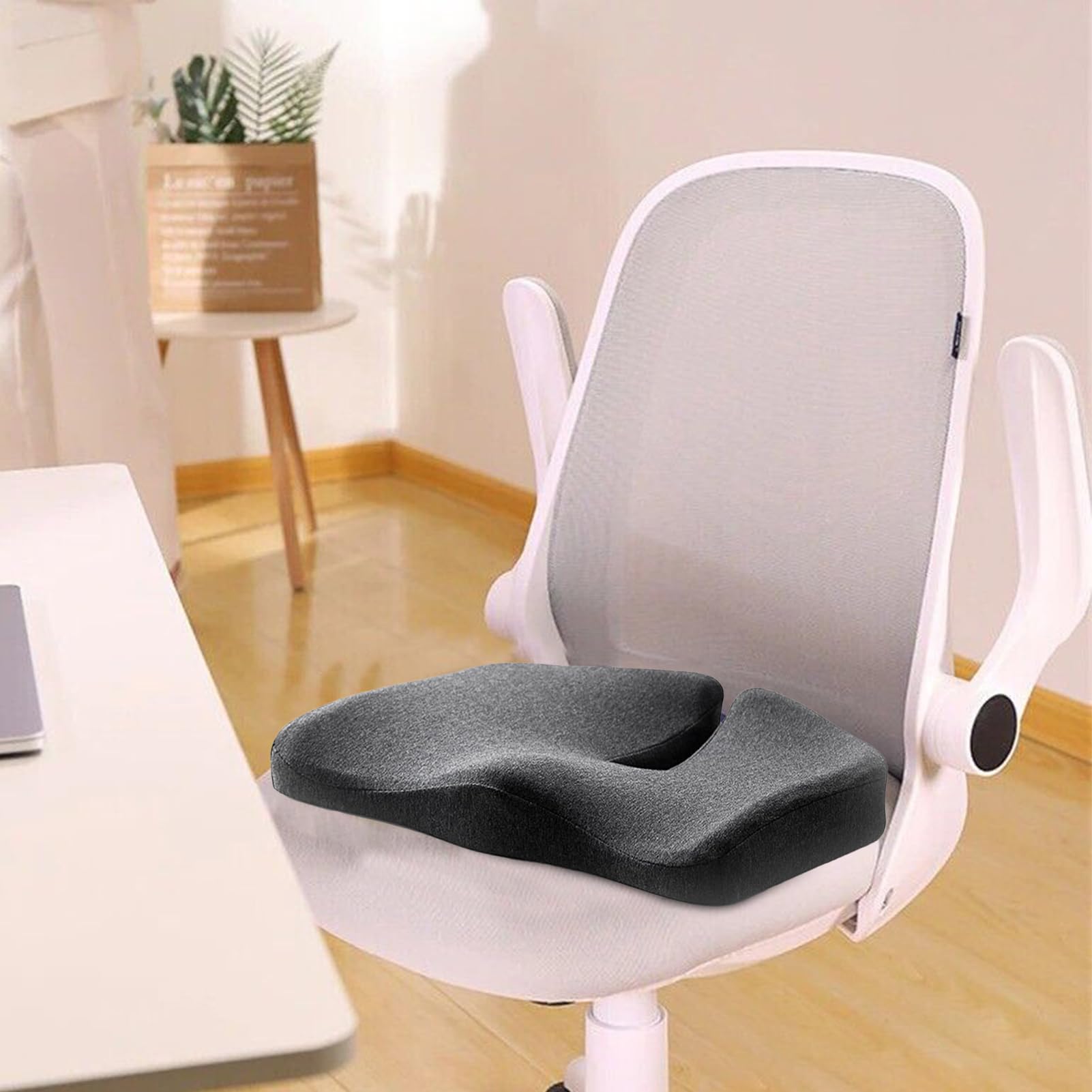 Cuscino per seduta in memory foam, antiscivolo, cuscino ortopedico per | sedie da ufficio, sedili auto, sedie a rotelle, casa, viaggi, lavoro e