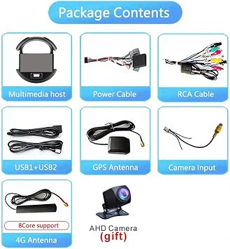 Carplay Android Auto Screen for Suzuki Spresso S-presso 2019-2020 with Reverse Camera, Mirror Link, Voice Control, Fm Siri/Aux/Airplay/Fm/Radio Android Auto Car, 8 Core 8G+256G