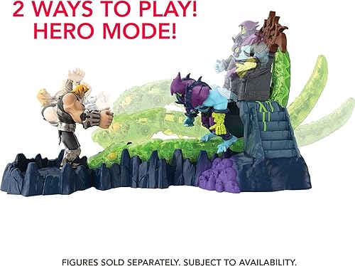 Miniatura 6 de Masters of the Universe He-Man and The Chaos Snake Attack Playset, Skeletor Fortress con 2 figuras de acción (He-Man y Skeletor), regalo para