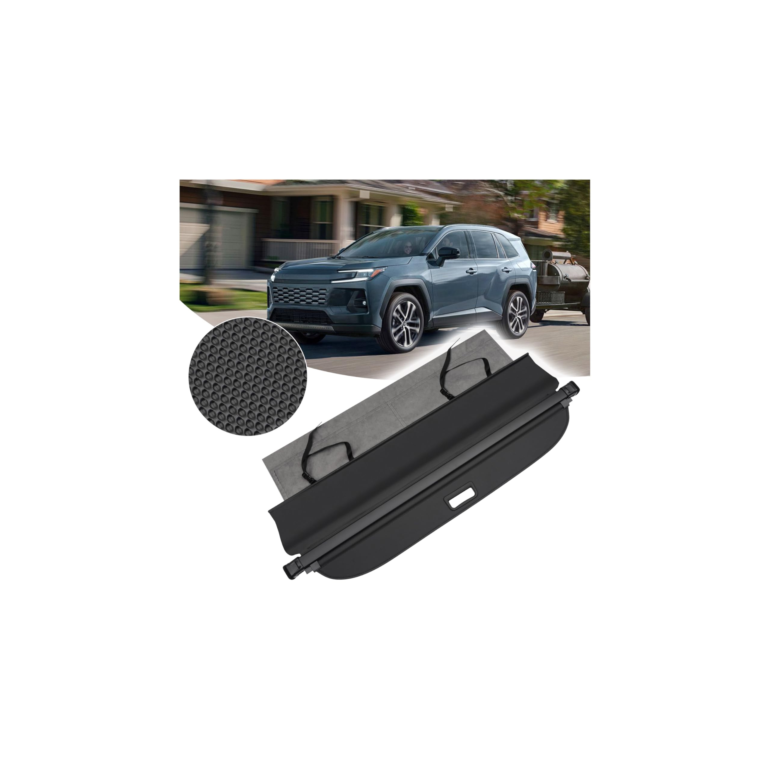 Powerty Cargo Cover for 2019-2025 Toyota RAV4 Accessories, Canvas