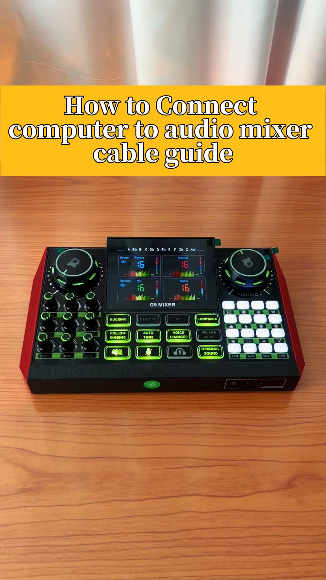 Amazon.com: Tenlamp G9 Live Sound Card — Game audio mixer with