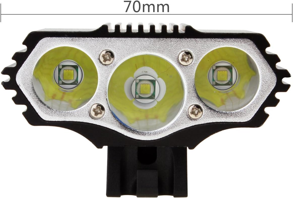 900 Lumens Bike Headlamp, Waterproof LED Light for Cycling | 280m Lighting Distance, USB Powered, 4 Modes Bicycle Front Light for MTB, Road Riding- No Internal Battery